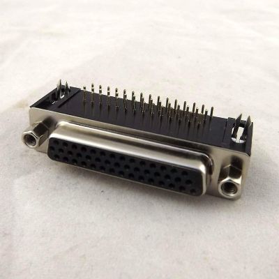 Connector and Terminal 1x D-SUB DB44 44Pin Female 3 Rows Right Angle PCB Solder Cable Connector Adapter
