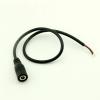 Connector and Terminal 1pcs CCTV DC Power 4.0mm x 1.7mm Female Socket Adapter Cable Cord 1FT/30CM Black view 1