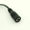 Connector and Terminal 1pcs CCTV DC Power 4.0mm x 1.7mm Female Socket Adapter Cable Cord 1FT/30CM Black view 3