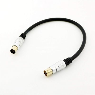 Connector and Terminal 1pcs TV 9.5mm Coax Male to Female Jack Antenna Adapter Connector Cable 1FT/30CM