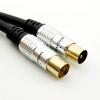 Connector and Terminal 1pcs TV 9.5mm Coax Male to Female Jack Antenna Adapter Connector Cable 1FT/30CM view 2
