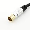 Connector and Terminal 1pcs TV 9.5mm Coax Male to Female Jack Antenna Adapter Connector Cable 1FT/30CM view 4