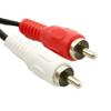 Connector and Terminal 1x 1.5ft Dual RCA Female Jack to 2X RCA Male Plug Audio Video Adapter Cable Cord view 3
