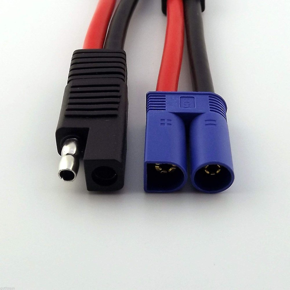 Connector and Terminal 1pcs 10AWG EC5 Male Plug to SAE Power Automotive Adapter Connector Cable Wire