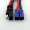 Connector and Terminal 1pcs 10AWG EC5 Male Plug to SAE Power Automotive Adapter Connector Cable Wire view 1