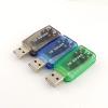 Connector and Terminal USB 3D Audio Adapter External Virtual 5.1 Channel Sound Card Microphone Headset - (Color:Green) view 2