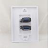 Connector and Terminal 1x Dual Port USB 3.0 Home Wall Charger Outlet Plate Panel Power Supply Socket view 2