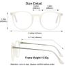 Blue Light Blocking Glasses, Anti Eyestrain, TV Glasses for Women Men, Anti Glare view 4
