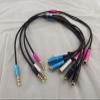 Connector and Terminal 3.5mm Stereo 1 to 2 Dual Y Splitter Audio Cable Adapter Earphone Headphone Jack - (Color:Red) view 4