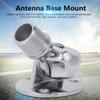Marine VHF Antenna Mount, 316 Stainless Steel Ratchet Antenna Base 180 Degree Adjustable Antenna Bracket for Boats and RV view 3