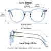 Blue Light Blocking Glasses, Anti Eyestrain, TV Glasses for Women, Anti Glare view 4