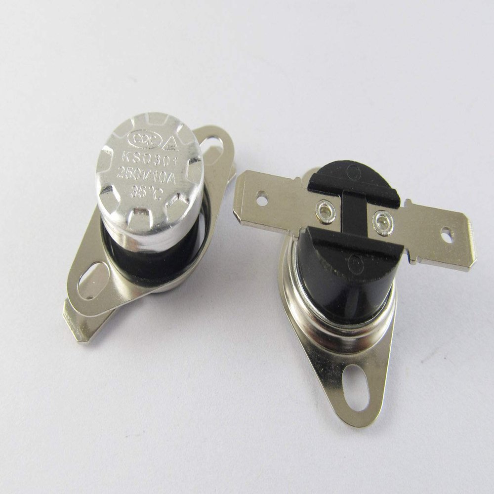 Connector and Terminal 1pcs KSD301 Temperature Switch Thermostat 35C 35 Degree N.O. Normal Open New