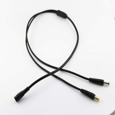 Connector and Terminal CCTV DC Power 5.5x2.5mm Female to 5.5x2.5mm & 5.5x2.1mm Male Y Adapter Cable 10A