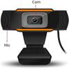 1080P Webcam with Microphone, HD PC Webcam Laptop Plug and Play USB Webcam Streaming Computer Web Camera with 110-Degree View Angle, Desktop Webcam for Video Calling Recording Orange view 4