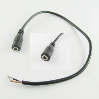 Connector and Terminal CCTV DC Power Jack Connector 3.5mm x 1.35mm Female Socket with Cord Cable 30cm
