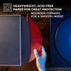 Big Fudge Vinyl Record Inner Sleeves - LP Album Covers in Heavyweight & Acid Free Paper - Protective Cover with Round Corners for 12" Records - Black, 50 Pack view 2