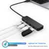 4-Port USB3.0 hub, high-Speed USB Data hub for MacBook, Mac Pro, Mac Mini, iMac, Surface Pro, XPS, PC, Flash Drive, Mobile Hard Drive view 3