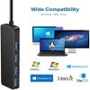 4-Port USB3.0 hub, high-Speed USB Data hub for MacBook, Mac Pro, Mac Mini, iMac, Surface Pro, XPS, PC, Flash Drive, Mobile Hard Drive view 4