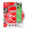 Diablo Diamond Segmented Turbo Masonry Cut-Off Blade for Concrete, Brick and Block - 14" Diameter, 3.2mm Kerf, 5500 Max RPM - DMADST1400 view 2