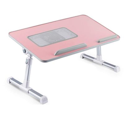 Couch Table,Adjustable Laptop Stand for Bed and Sofa,Foldable Laptop Desk Stand for Lap, Apply to Office Standing Desk, Portable Breakfast Tray for Reading, Painting, Etc,Pink,603224.5cm