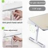 Couch Table,Adjustable Laptop Stand for Bed and Sofa,Foldable Laptop Desk Stand for Lap, Apply to Office Standing Desk, Portable Breakfast Tray for Reading, Painting, Etc,Pink,603224.5cm view 2
