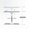 Couch Table,Adjustable Laptop Stand for Bed and Sofa,Foldable Laptop Desk Stand for Lap, Apply to Office Standing Desk, Portable Breakfast Tray for Reading, Painting, Etc,Pink,603224.5cm view 3