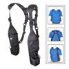 USH-300D Double Radio Shoulder Holster Chest Harness with an Adjustable Radio Pouch fits All Medium to Large Motorola ICOM Vertex Two Way Radios. Made in The USA by HOLSTERGUY view 3