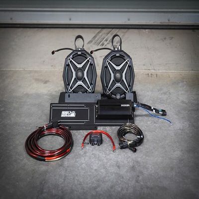 SSV WORKS Premium Marine Speaker with Overhead Bracket Fits Polaris
