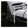 TRUE SPIKE 9 inch GUNMETAL SILVER TIP PENETRATOR FAT BULLET ANTENNA with ANTI-THEFT + COPPER COIL in Heavy Gauge CNC Machined Billet Aluminum Short Compatible with Jeep Wrangler JK JKU JL JLU view 2
