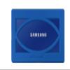 Alltravel Silicone Bumper Sleeve for Samsung T7, T7 Touch Portable SSD - 1TB, 2TB, 500GB - USB 3.2 External Solid State Drives (Blue) view 2