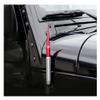 TRUE SPIKE 9 inch Gunmetal RED TIP PENETRATOR Fat Bullet Antenna with Anti-Theft + Copper Coil in Heavy Gauge CNC Machined Billet Aluminum Short Compatible with Jeep Wrangler JK JKU JL JLU view 2