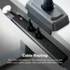 Vari Cable Management Tray - Under Desk Cord & Wire Organizer - Ideal for Home Office Sit Stand Desks - Fits Adjustable Electric Standing Desk 48x30, 60x30, 60x24, 72x30 - Easy Assembly (White) view 3
