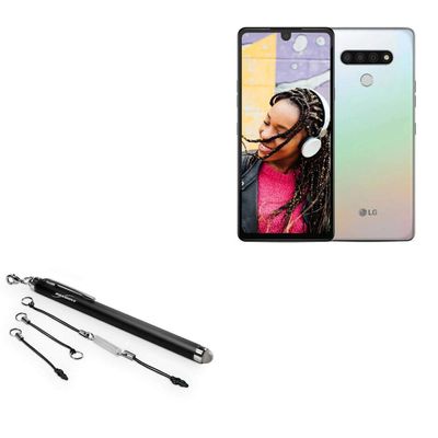 BoxWave Stylus Pen Compatible with LG Stylo 6 - EverTouch Capacitive Stylus, Fiber Tip Capacitive Stylus Pen - Jet Black