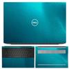 SopiGuard Skin for 2020 Dell XPS 15 Model 9500 Precision Edge-to-Edge Vinyl Sticker Top, Keyboard, Bottom 3 Panels Full Set (3M Gloss Teal) view 1