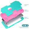 IDweel for iPod Touch Case with 2 Screen Protectors, 3 in 1 Hard PC Case + Silicone Shockproof for Kids Heavy Duty Hard Case Cover for iPod Touch 7th/6th/5th Generation,Mint+Pink view 4