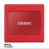 getgear Silicone Bumper for Samsung T7, T7 Touch Portable SSD - 1TB, 2TB, 500GB, USB 3.2, Strong-Shock Absorbing, Slip-Resistant-Red view 2