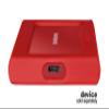 getgear Silicone Bumper for Samsung T7, T7 Touch Portable SSD - 1TB, 2TB, 500GB, USB 3.2, Strong-Shock Absorbing, Slip-Resistant-Red view 4