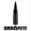 TRUE SPIKE 9 inch GUNMETAL BLACK TIP PENETRATOR FAT BULLET ANTENNA with ANTI-THEFT + COPPER COIL in Heavy Gauge CNC Machined Billet Aluminum Short Compatible with Dodge Ram 1500 2500 3500 view 1