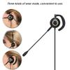 Bindpo Call Center Headset, RJ9 Crystal Head Earhook Cordless Phone Headset,Noise Cancelling Rear-Mounted Headphone with Microphone,for Telephone(Without adpter) view 4