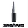 TRUE SPIKE 9 inch Gunmetal White TIP PENETRATOR Fat Bullet Antenna with Anti-Theft + Copper Coil Heavy Gauge Billet Aluminum Short Compatible with Harley Davidson Touring Models with Tour PAK (ONLY) view 1