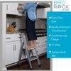 BIRDROCK HOME 2 Step Ladder | Folding Anti-Slip Step Stool, 250 lb Capacity | Lightweight, Slim & Sturdy Design for Household, Kitchen, Garage, Indoor & Outdoor Use | Collapsible, Portable, Heavy-Duty view 2