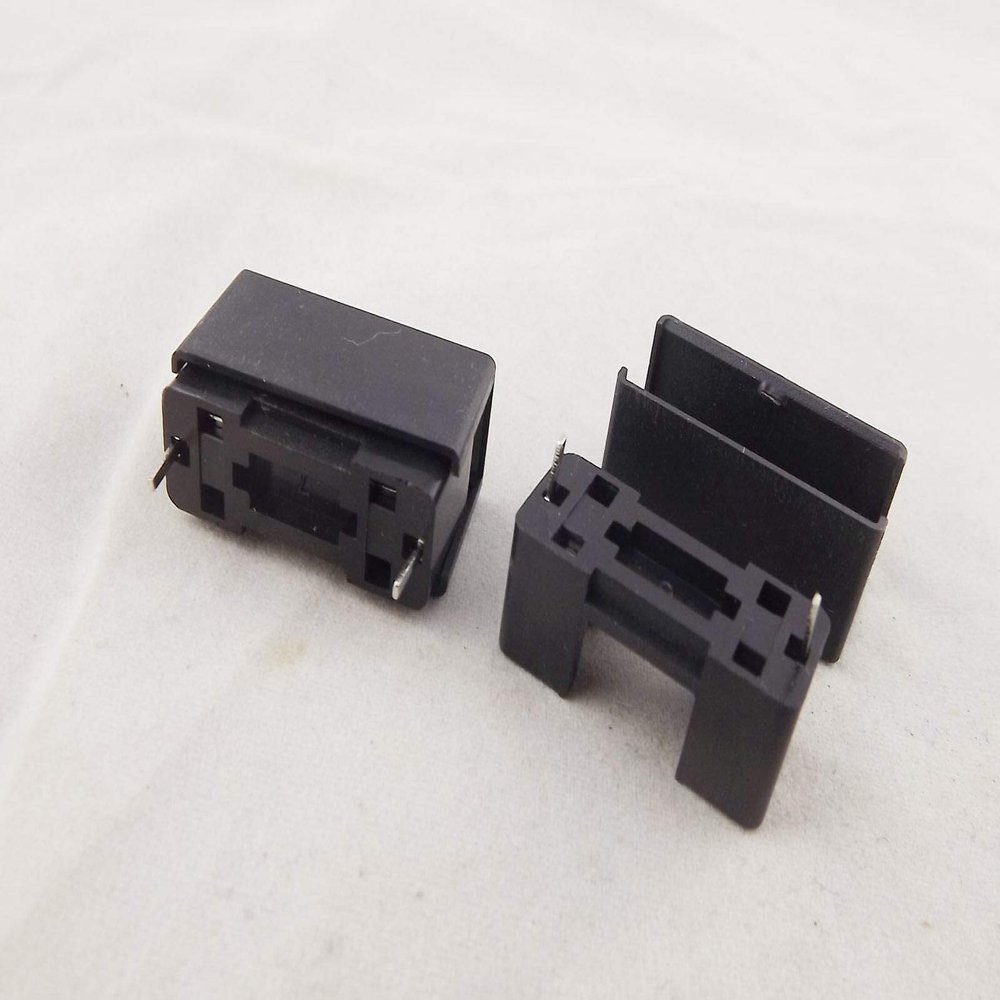 Connector and Terminal 10pcs Black Color 250V 10A Fuse Holder Case with Cover Used for 5x20mm PCB Mount