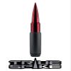 TRUE SPIKE 9 inch Gunmetal RED TIP PENETRATOR Fat Bullet Antenna with Anti-Theft + Copper Coil in Heavy Gauge CNC Machined Billet Aluminum Short Compatible with Chevy Silverado 1500 2500 3500 view 1
