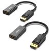 BENFEI 2 Pack DisplayPort to HDMI Adapter 4K Unidirectional DisplayPort DP Computor to HDMI Monitor Connection Adapter Compatible with Laptop PC Monitor TV Projector view 1