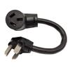 Parkworld 61711 Adapter Cord Dryer 3 Prong Plug 10-30P to 10-50R Electric Stove Receptacle, NEMA 10-30 Dryer Male to NEMA 10-50R Electrical Stove Female, 30A, 250V 1FT view 1