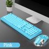 ARCH Three-Piece Suit for Keyboard Mouse and Headset,Keyboard Computer Ergonomic/Gaming Keyboard and Mouse for Laptop/Desktop (Color : Blue-Keyboard Mouse) view 2