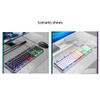 ARCH Wired Keyboard and Mouse Set Backlight Game Computer Desktop Mechanical Keyboard Notebook USB External for Windows, Computer Desktop PC Laptop (Color : White) view 2