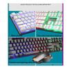 ARCH Wired Keyboard and Mouse Set Backlight Game Computer Desktop Mechanical Keyboard Notebook USB External for Windows, Computer Desktop PC Laptop (Color : White) view 3