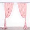 10 ft x 10 ft Rose Gold Polyester Photography Backdrop Drapes Curtains Panels - Wedding Decorations Home Party Reception Supplies view 2