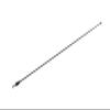 21" Stainless Black Antenna Mast for Dodge RAM 1500 2009-2019 view 2